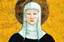 S. Chiara della Croce, mistica abbadessa agostiniana, che portava la Croce e il Signore “piantati nel cuore”.
